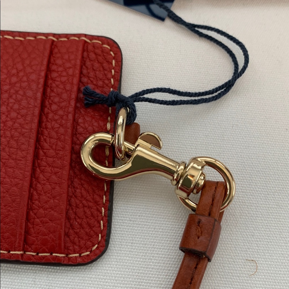 NWT Dooney & Bourke Pebble Grain Leather ID Holder/Removable Strap - Picture 3 of 5